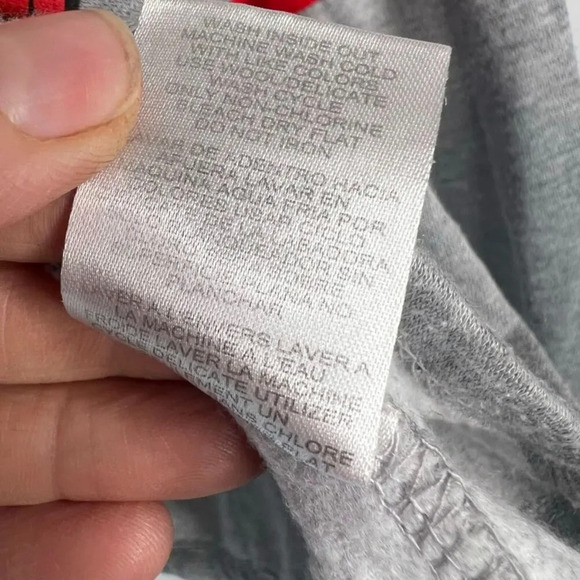 Disney Mickey Mouse Gray Crewneck Long Sleeve Pullover Mickey Sweater Sz LG - Picture 9 of 11